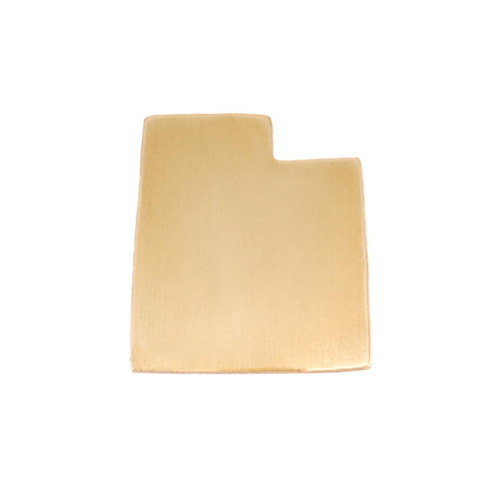 Metal Stamping Blanks Brass Utah State Blank, 24g